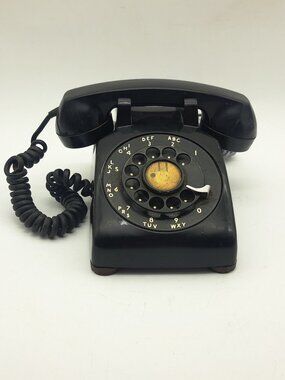 Vintage Black Rotary Phone CD-500